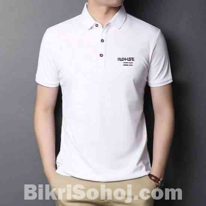Korean Trendy Half Sleeve polo Shirt for Men